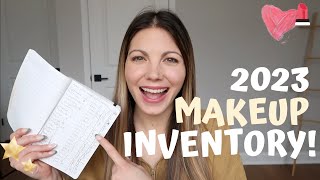 MAKEUP INVENTORY | HOW MUCH MAKEUP DO I OWN? JANUARY 2023