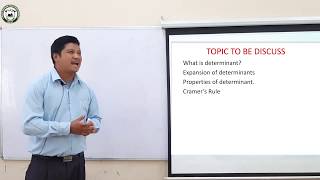 Mathematics (12 Science) Determinant Algebra by Mr Nabin Gurung