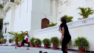 katrina kaif playing badminton