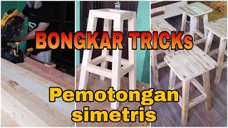 membuat kursi bar , membuat kursi cafe ( bar stool )