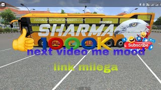 volvo bus sleeper9600sSHARMA TRAVEL bussid mood indonesia simulator gaming new video Hindi 2024