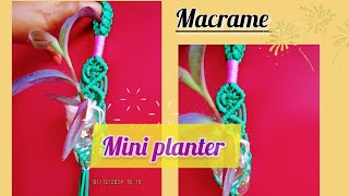 Easy Macrame Mini Planter For Beginner //Macrame Tutorial