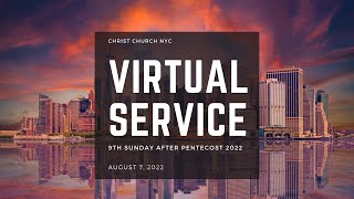 Virtual Service: August 7, 2022