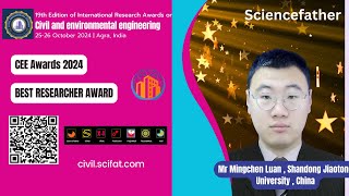 Mr | Mingchen Luan | Shandong Jiaotong University | China | Best Researcher Award