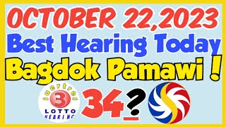 Swertres Hearing Today October 22,2023||Bagdok napod ta!