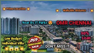 😱😍 குறைந்த விலையில்  தனி வீடு |  Builder Contact | New Site | OMR | 90% Bank loan | Hot Location💥