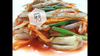 Kimchi Lotus root - Cách làm Kim chi ngó sen | HNAG79 # 30