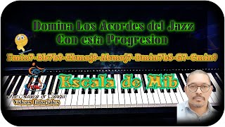 Progresión Avanzada Jazz Piano, Escala de Mib