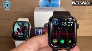 SMARTWATCH IWO W46: Tela infinita 1.7 Modo Esportes /Coloca foto/ Monitoramento/ Saúde e Etc..!!