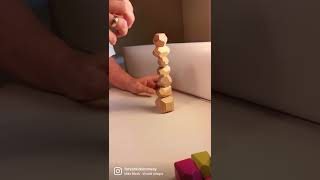 Montessori Wooden Stacking Toys! #shorts