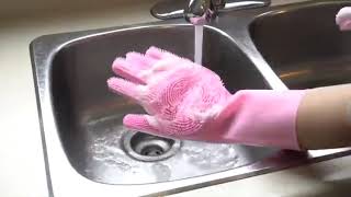 Magic Dishwashing Cleaning Sponge Gloves