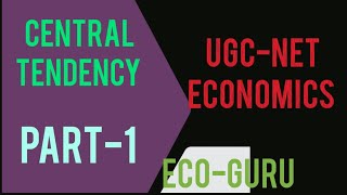 Central Tendency ||Economics ||Statistics | Ritu Mam