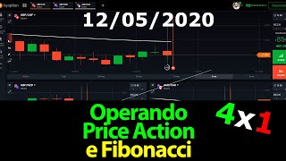 24# Opções Binárias - Operando com price action e fibonacci