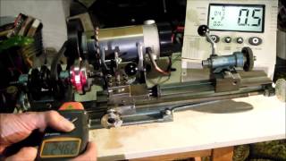 speed check of variable speed lathe