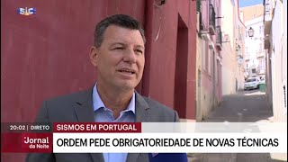 Intervenção do Bastonário da Ordem dos Engenheiros sobre sismos e construção | SIC