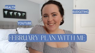 PLAN WITH ME FEBRUARY 2022🙌🏼✨HAPPY PLANNER| monthly goals, youtube, health, budget