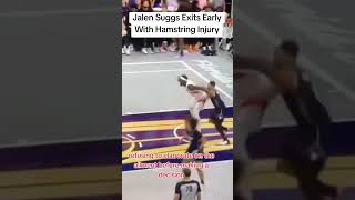 Jalen Suggs Exits Early With Hamstring Injury💞#nba #basketball #trending #shorts