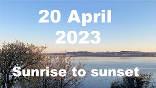 Sunrise to sunset on 20 April 2023 | 4K | Timelapse