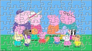 Puzzle de Peppa Pig junto a sus amigos y familia