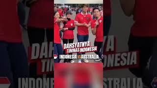 MASYAALLAH ADA LESLAR NIH🥰 LESLAR LAGI LIAT BOLA INDONESIA X AUSTRALIA #leslar