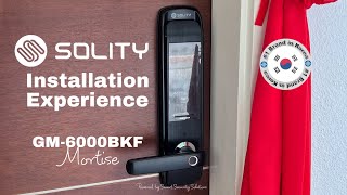 Solity Installation Experience GM6000BKF Mortise