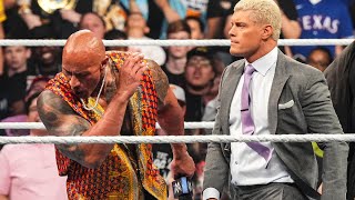 WWE: The Rock gets smacked! While Rhodes steals the show on Monday Night Raw!