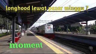 mau ke museum dibogor malah ketemu kereta barang ll gerbong datar ll stasiun pasar minggu