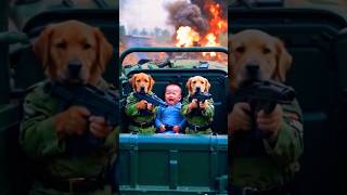 Puppies on the battle field #doglover #pets #trendingshorts