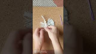 Macrame Angel Ornament Tutorial #shorts #macrame #macrametutorial