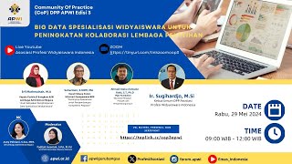 CoP DPP APWI Edisi3 Big Data Spesialisasi Widyaiswara untuk Peningkatan Kolaborasi Lembaga Pelatihan