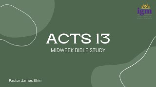 2023.10.19  / Acts 13 Bible Study