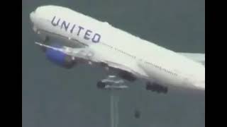 Moment Tyre Falls Off United Boeing 777 Plane After Takeoff, Damaging Several Cars In A Parking Lot