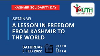 Full Video | Seminar - A Lesson In Freedom From Kashmir To The World