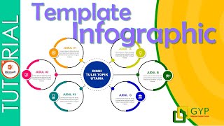 Cara membuat template powerpoint infographic 7 lingkaran