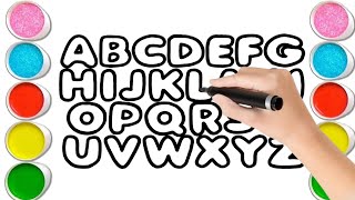 Fun Learn Alphabet Drawing For Kids | Learning The Alphabet | Writing ABC For Playgroup