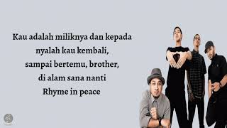 lirik lagu, R.I.P_RHYME IN PEACE ( Bondan Prakoso & Fade 2 Black ) semua musik🎶