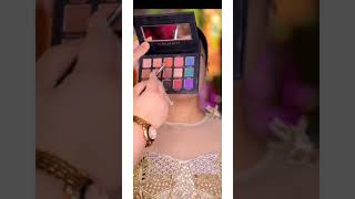 #shorts/golden brown smokey glittery eyes bridal engagement ring💍ceremony and reception makeup look