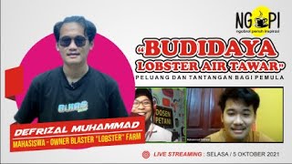 Ngopi Dosen Petani Edisi 3 : Budidaya Lobster Air Tawar (Blaster Farm | Defrizal Muhammad)