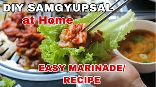 DIY SAMGYUPSAL AT HOME | QUICK AND EASY SAMGYUPSAL RECIPE | BACOLOD CITY