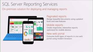 Create a modern enterprise reporting and mobile BI solution with SQL Server 2016