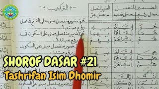 SHOROF DASAR #21 - Tashrifan Isim Dhomir (Mahal Rofa')