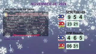 [LIVE] PCSO 5:00 PM DRAW - NOVEMBER 08, 2024 LOTTO RESULTS