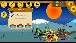 Stick War legacy Mission 52 death match against the woodland Tribes uprising Hard-Insane difficulty