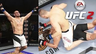 Andrei Arlovski -Vs- Cain Velasquez (BRUTAL GROUND & POUND FROM BACK MOUNT) ☆EA SPORTS™ UFC 2☆