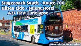 YX23 OPJ 11582 on the 700 to Chichester | Hilsea Lido - Solent Hotel | A27 FRV Experience