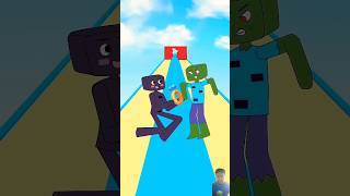 Help Enderman and Steve Happy #animation #dance