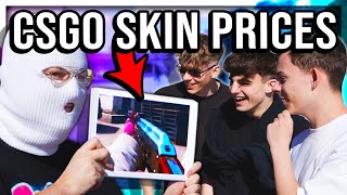 PEOPLE GUESS CS:GO SKIN PRICES (GAME SHOW)