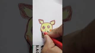 Pikachu sticker ❤️ Pokemon lover comment #shorts #creativitywithaera #viral #art #sticker #pokemon