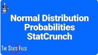 5.3.28M Normal Distribution Probabilities - StatCrunch