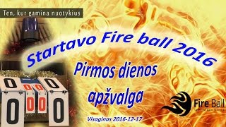 74. Startavo kalėdinis salės futbolo „Fire ball 2016" turnyras